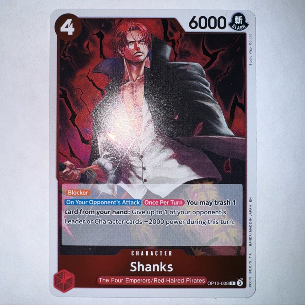 Shanks OP12-008  Legacy of the Master One Piece TCG Foil NM